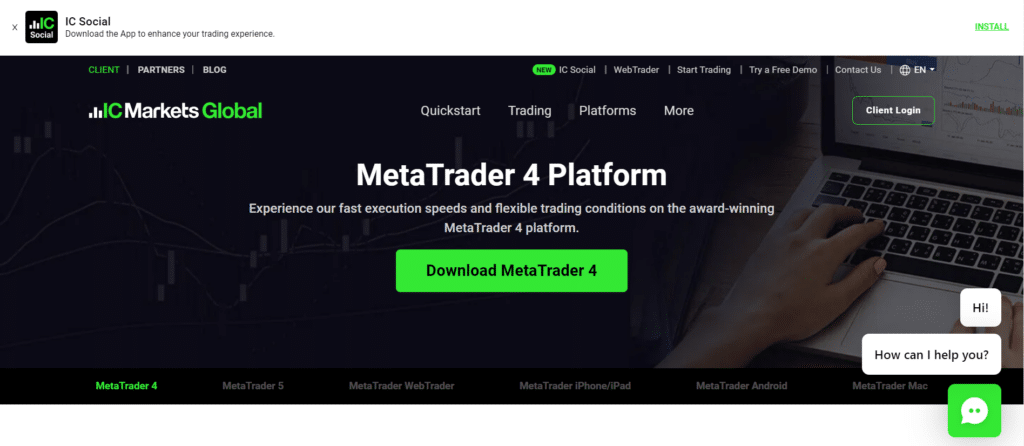 IC Markets MetaTrader 4