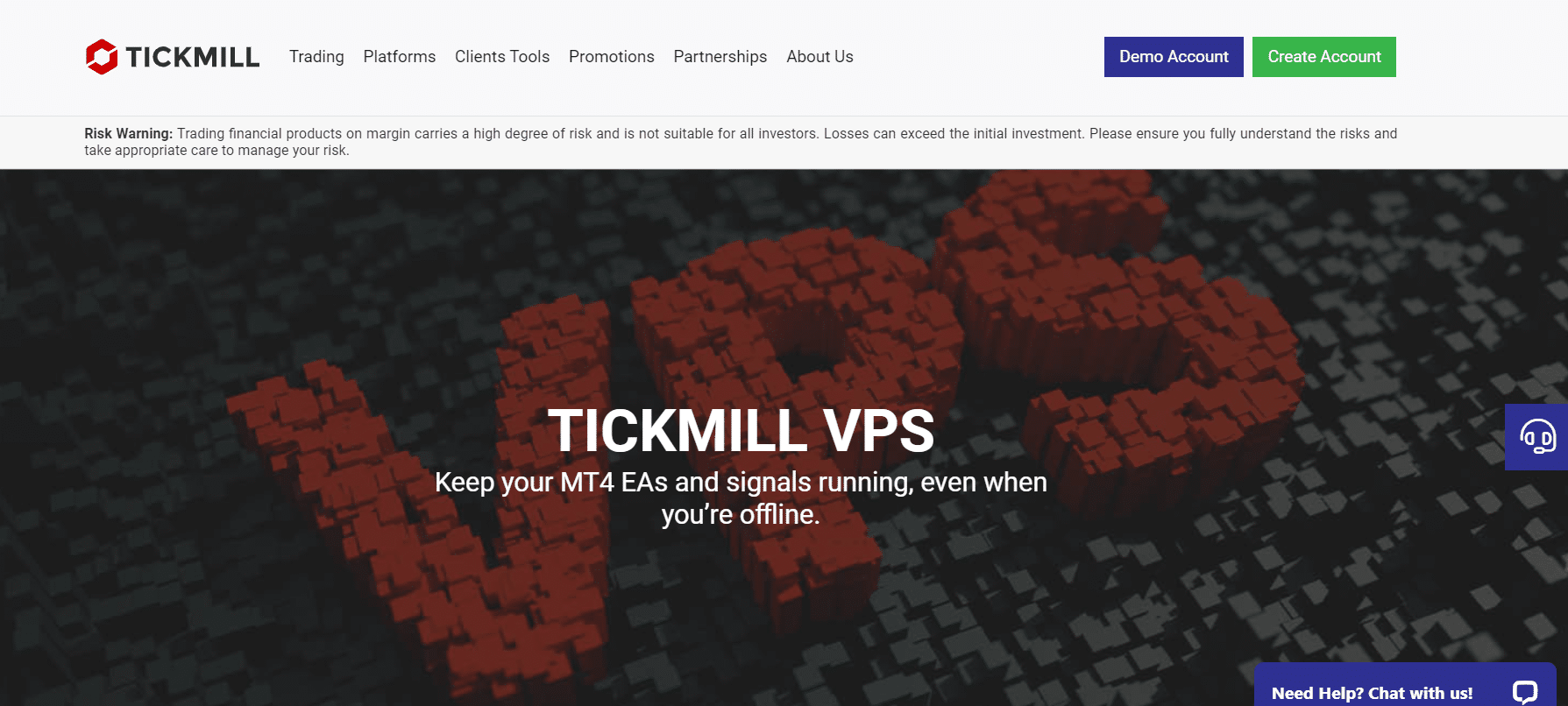 Tickmill VPS Review